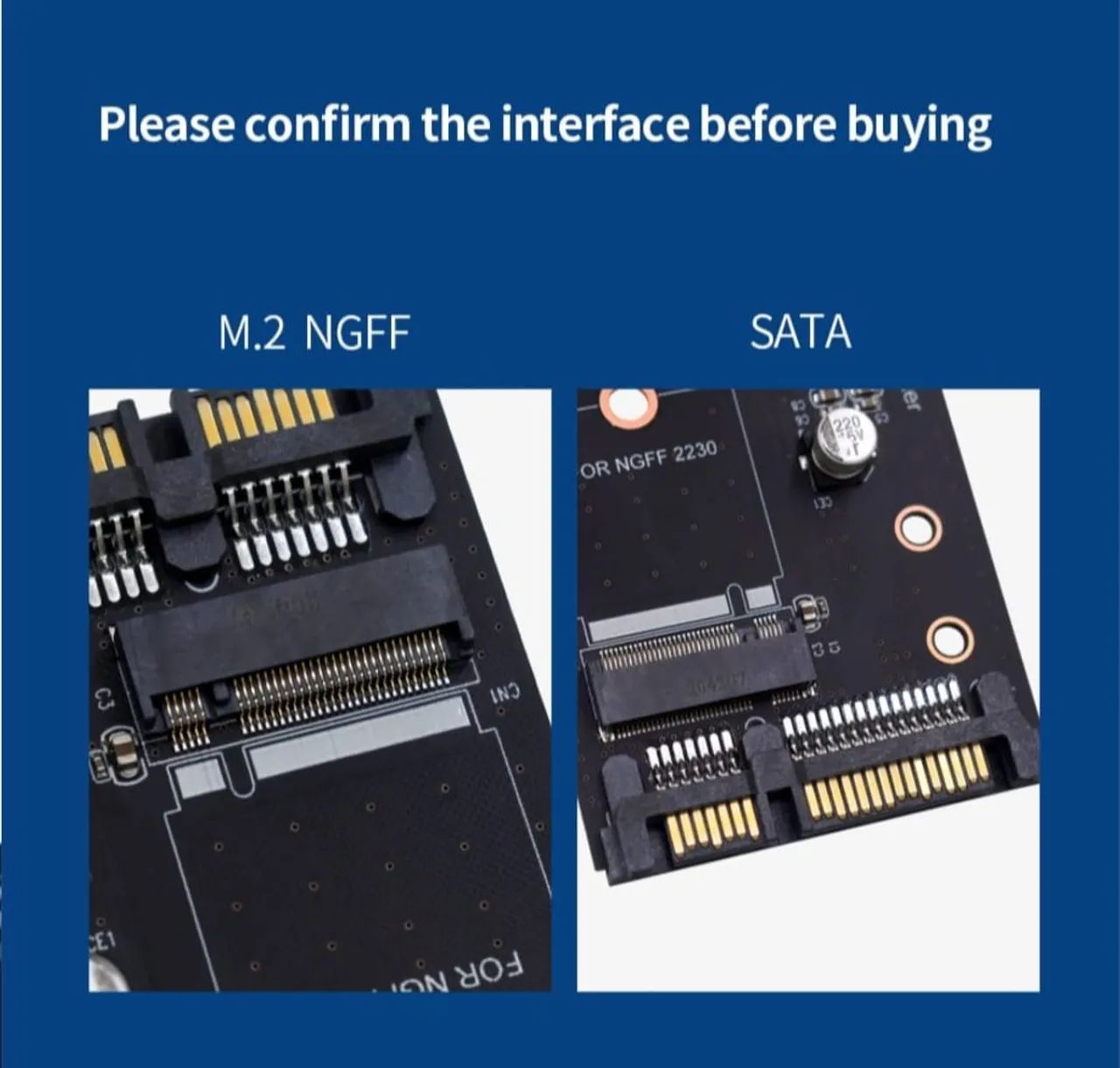 Placa Adaptadora mSATA e SSD M.2 (NGFF) SATA para SATA 2.5. - Foto 3