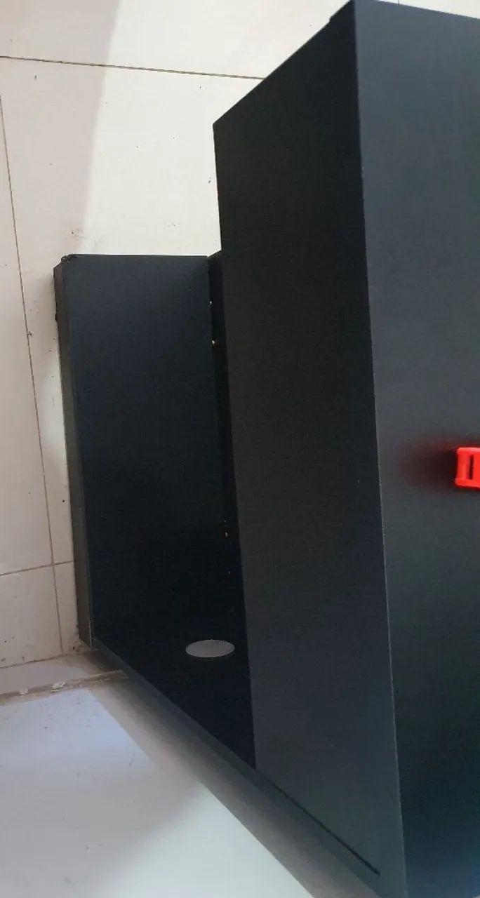 rack gamer preto com divisórias - Foto 4