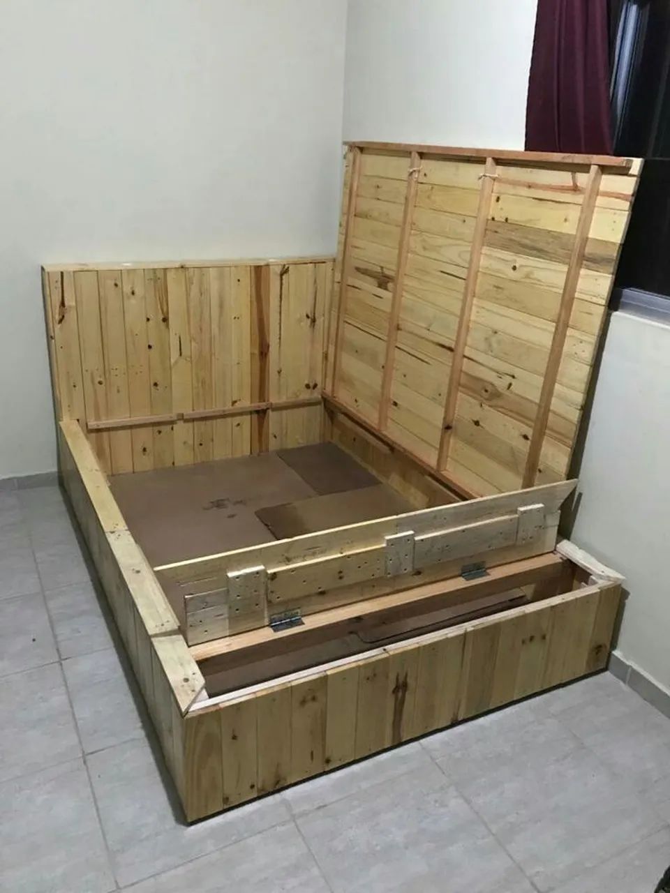 Cama box baú de madeira sob medida  - Foto 3