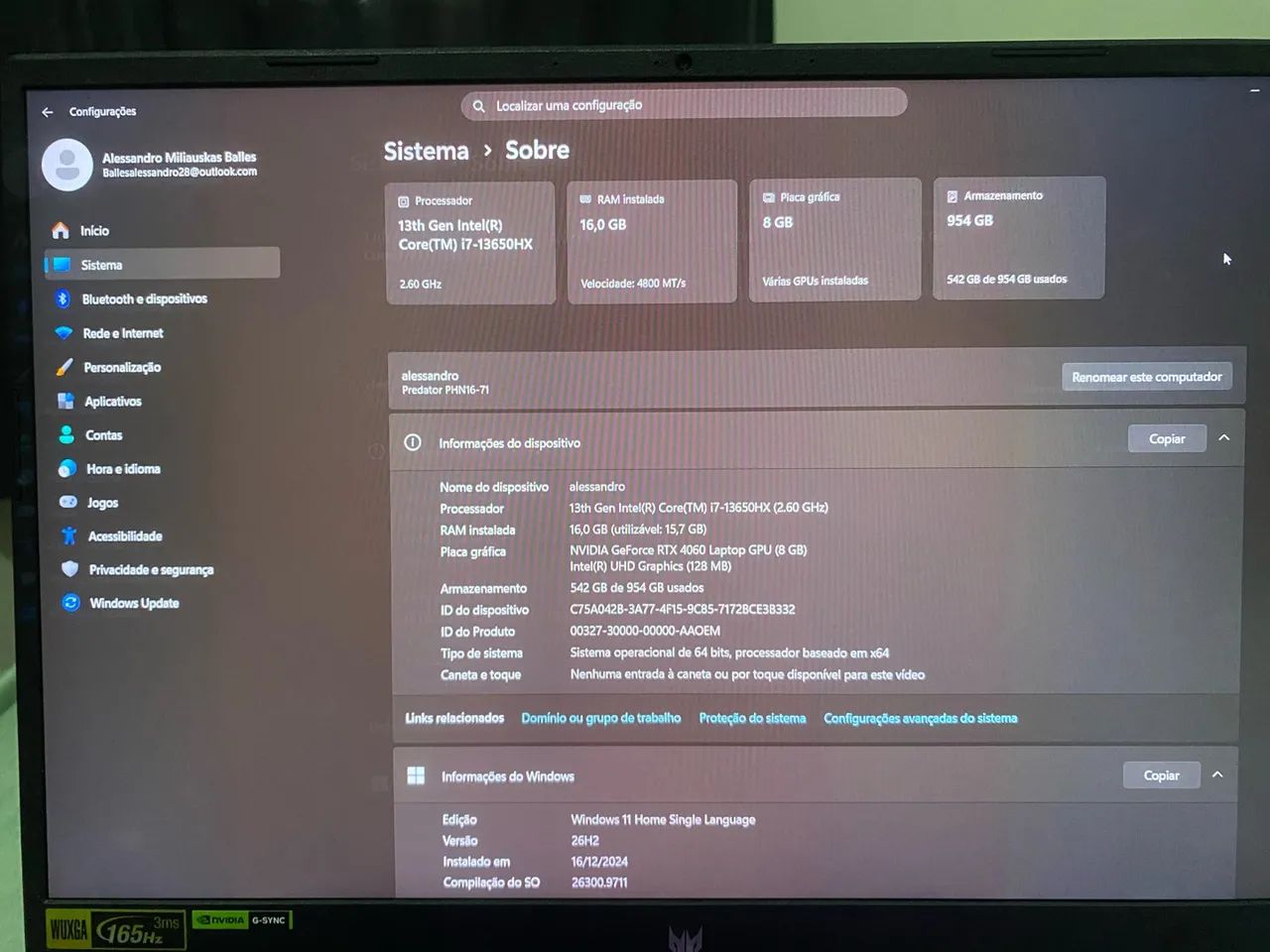 Notebook acer predator helios neo - Foto 3