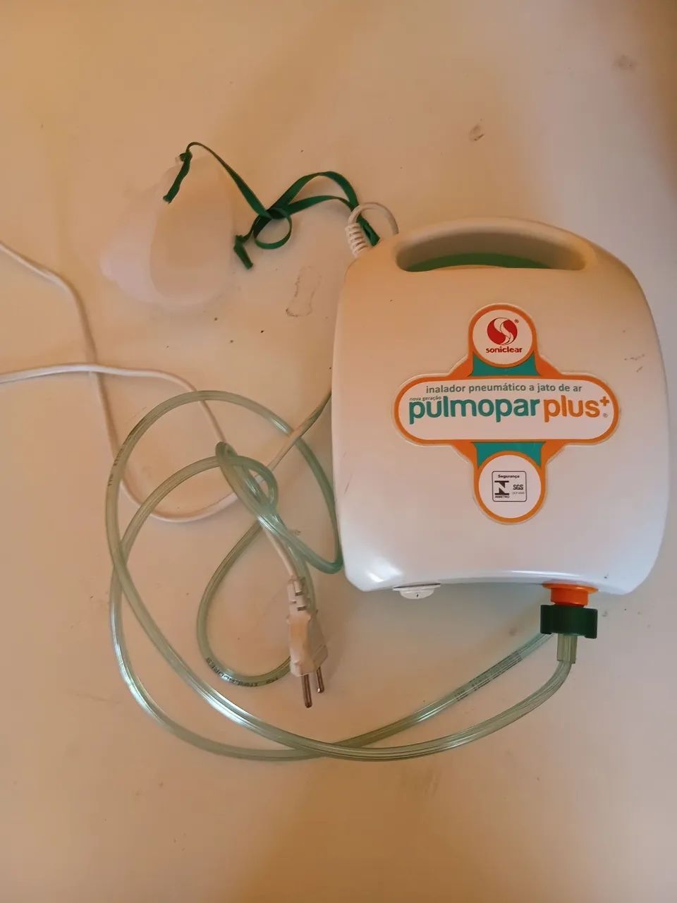inalador pneumático a jato de ar pulmopar plus