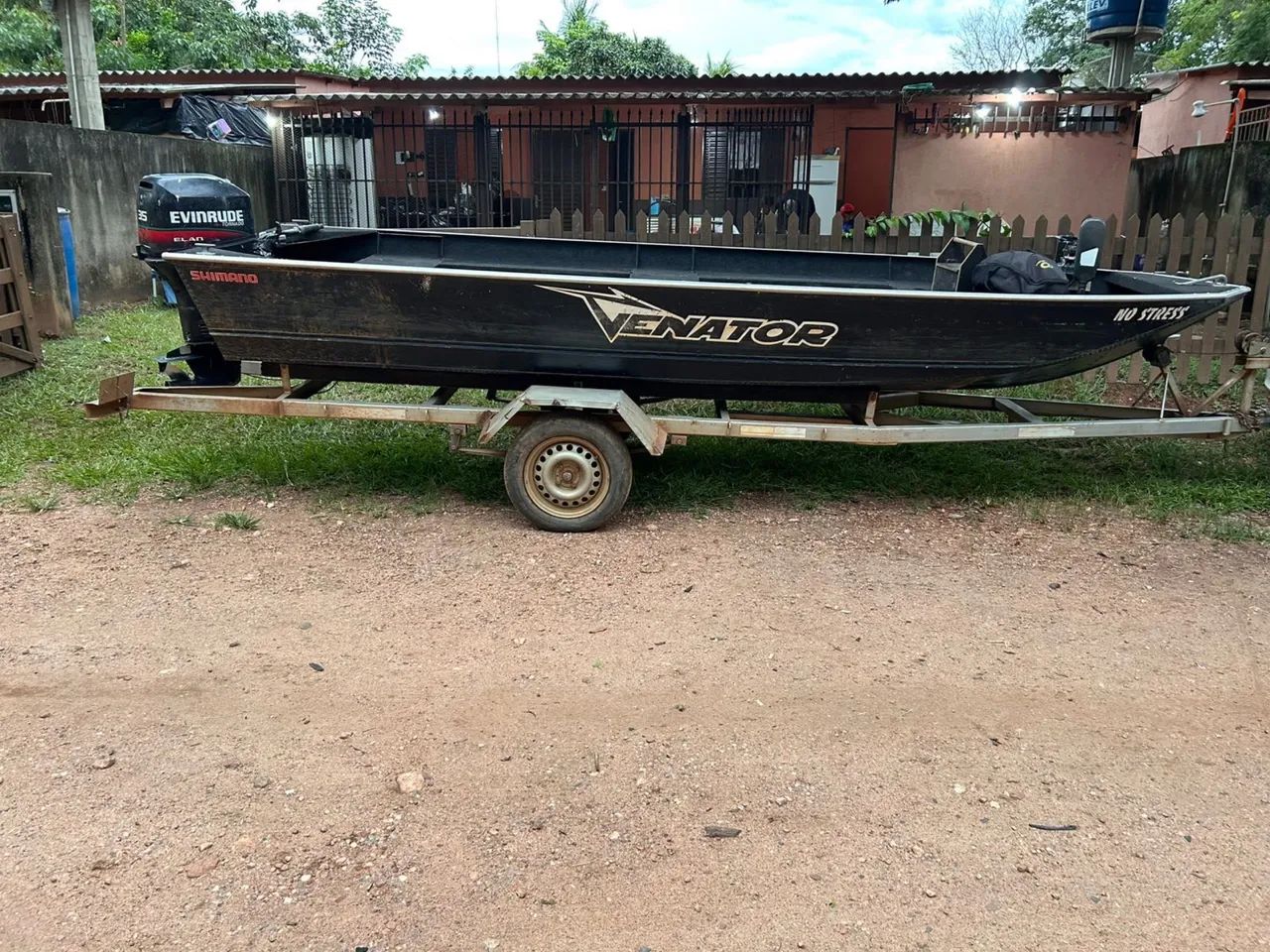 Vendo Canoa Completa CARRETA MOTOR E BARCO   - Foto 2
