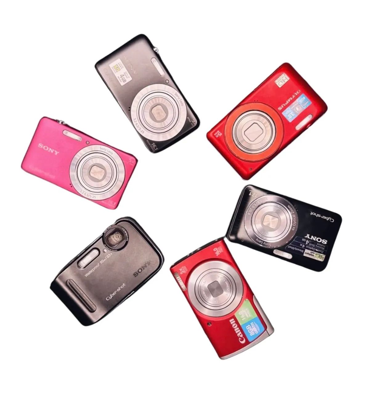 Câmeras Digitais Cybershot Sony canon Samsung Kodak Nikon rosa - Foto 2