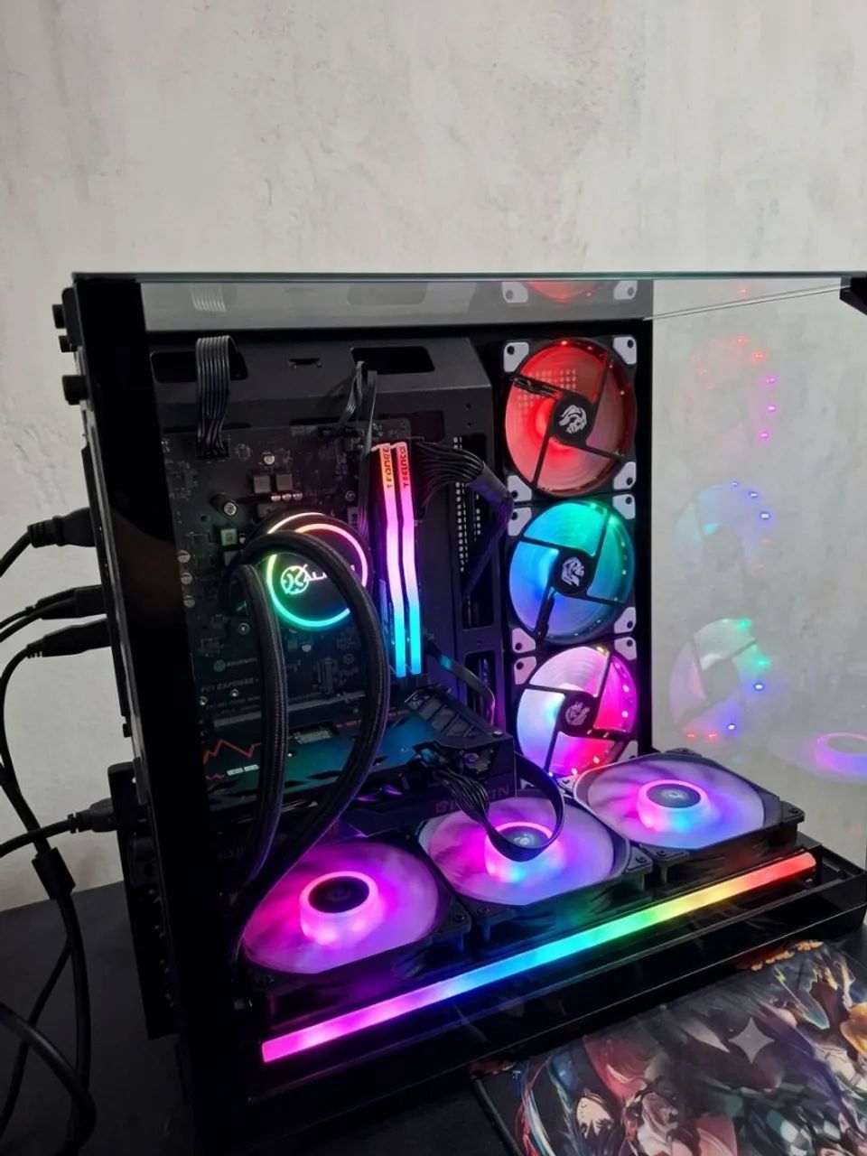 Pc Gamer i3 10100f rx 550 Gabinete Gigante - Foto 3