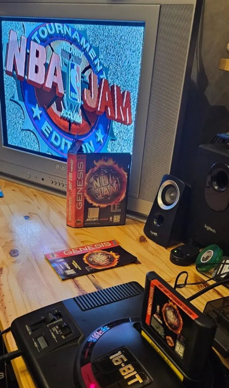 Jogo Original para Mega Drive / Genesis - NBA JAM T.E. (com manual