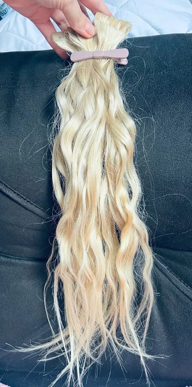 Cabelo loiro para mega hair - Foto 4