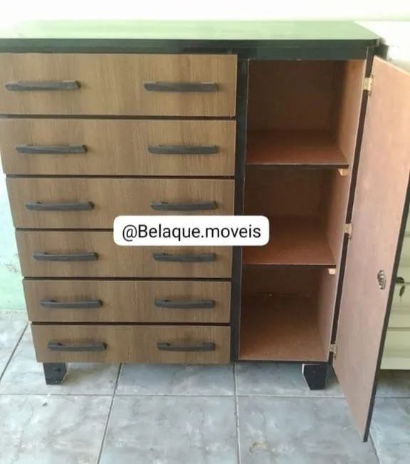 Cômoda 6 gavetas com sapateira apenas 350,00 - Foto 2
