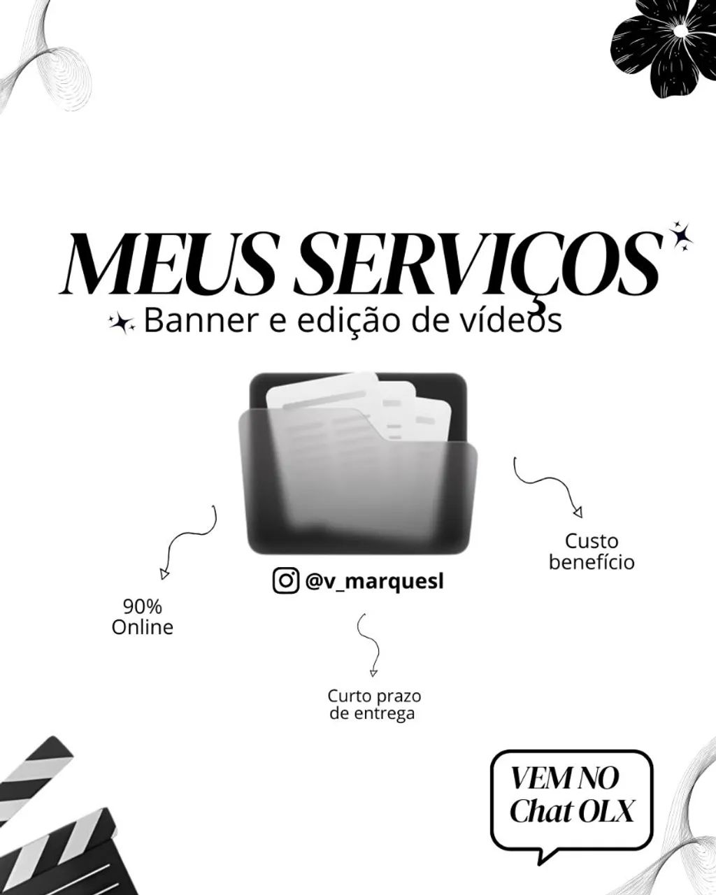Banner e edição de vídeos curtos