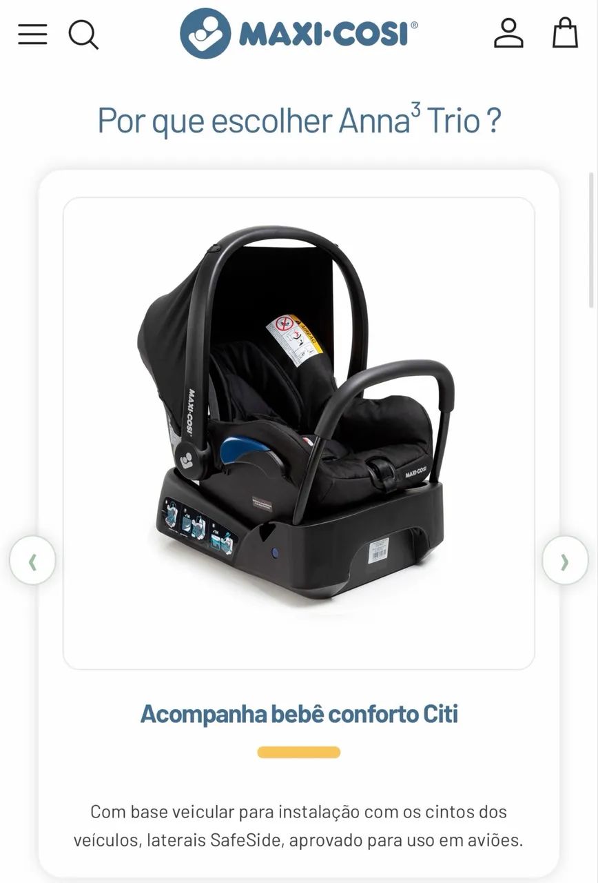 Carrinho Anna3 da Máxi Cozy - Foto 2