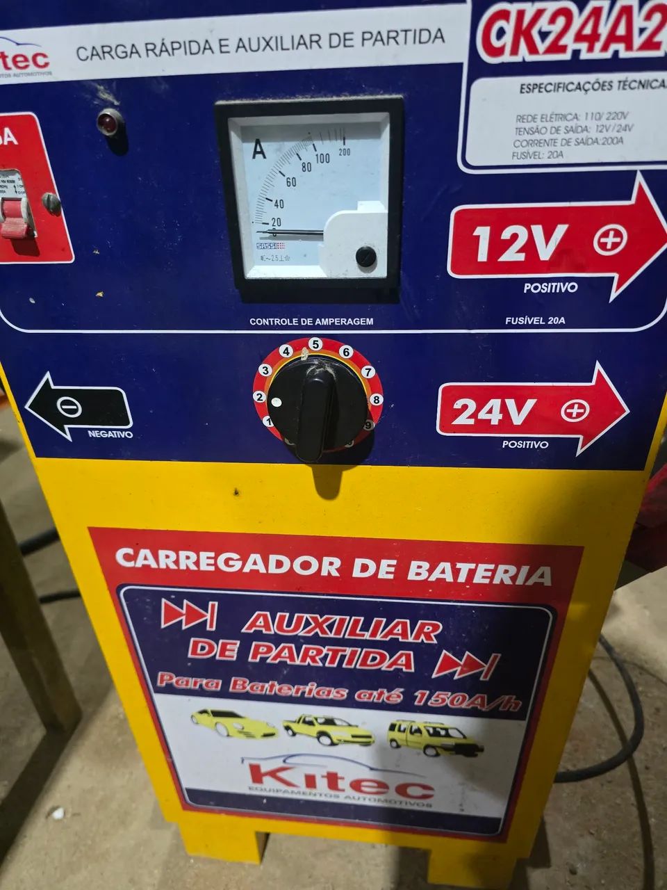 CARREGADOR DE BATERIA 150A/H - Foto 2