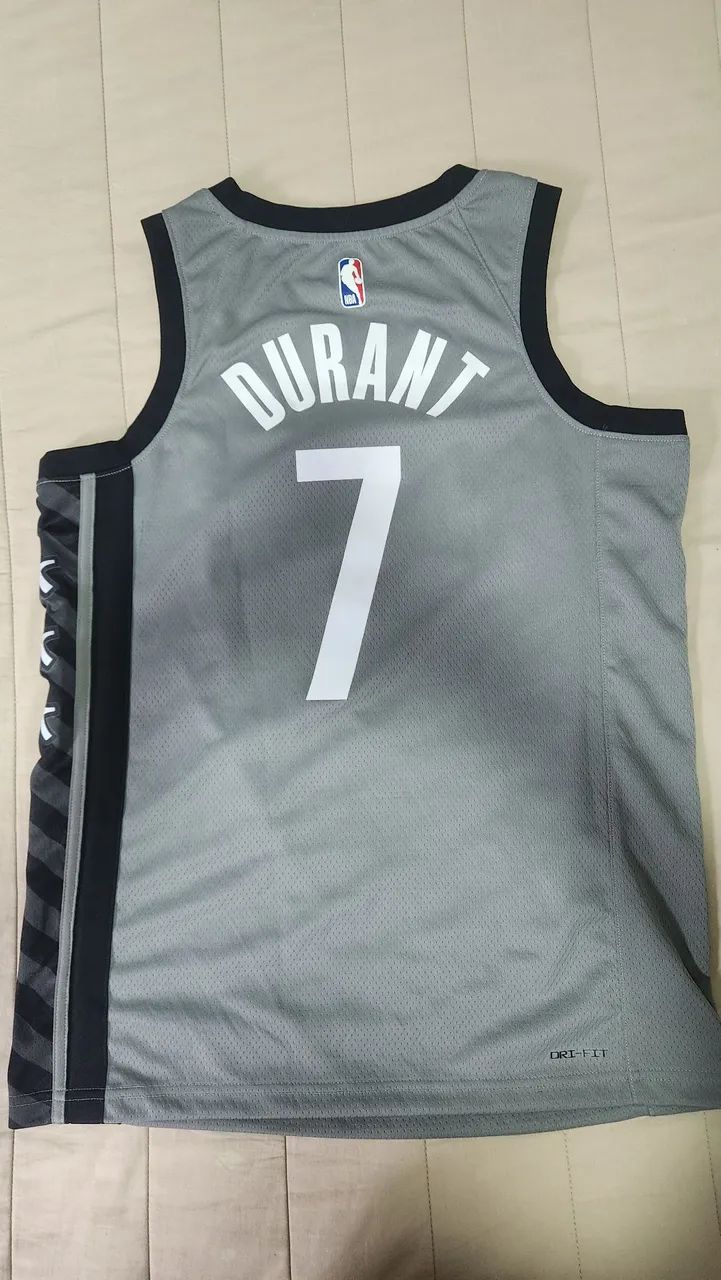 Camisa Regata NBA Brooklyn Nets Kevin Durant Nike Masculina - Foto 4