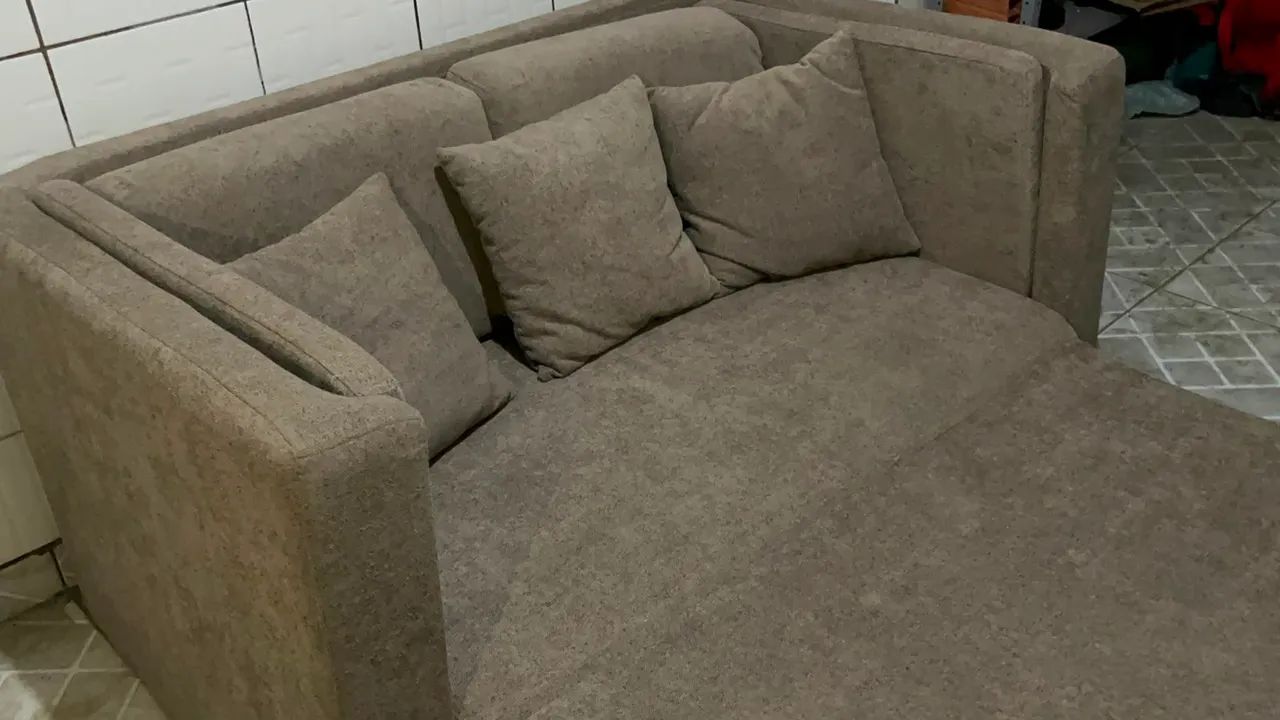 Sofá-cama, todo em espuma e madeira, sob medida - Foto 5