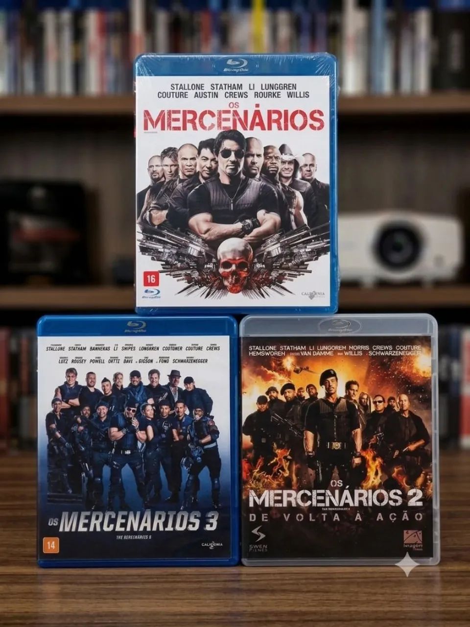 Coleção Blu-Ray Os Mercenários 1, 2 e 3 - Trilogia Completa