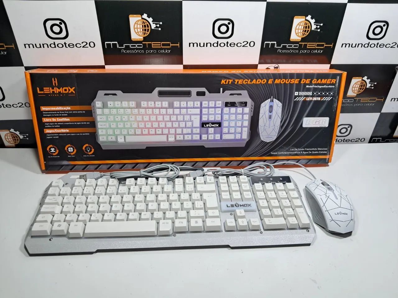 Teclado e Mouse  Gamer RGB - Foto 3