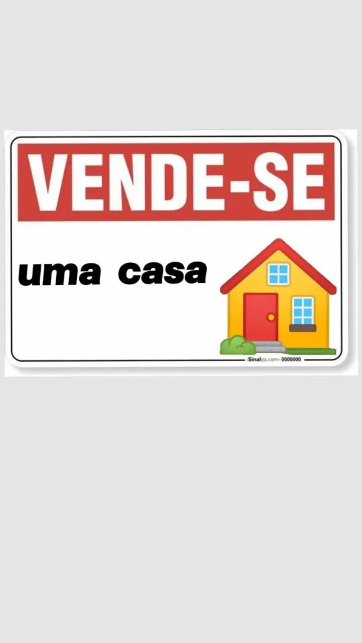 Vendo uma casa com terreno 