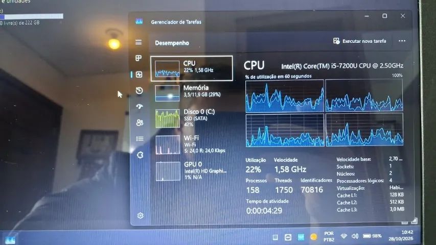 Notebook DELL i5 12GB 240Gb - Foto 2
