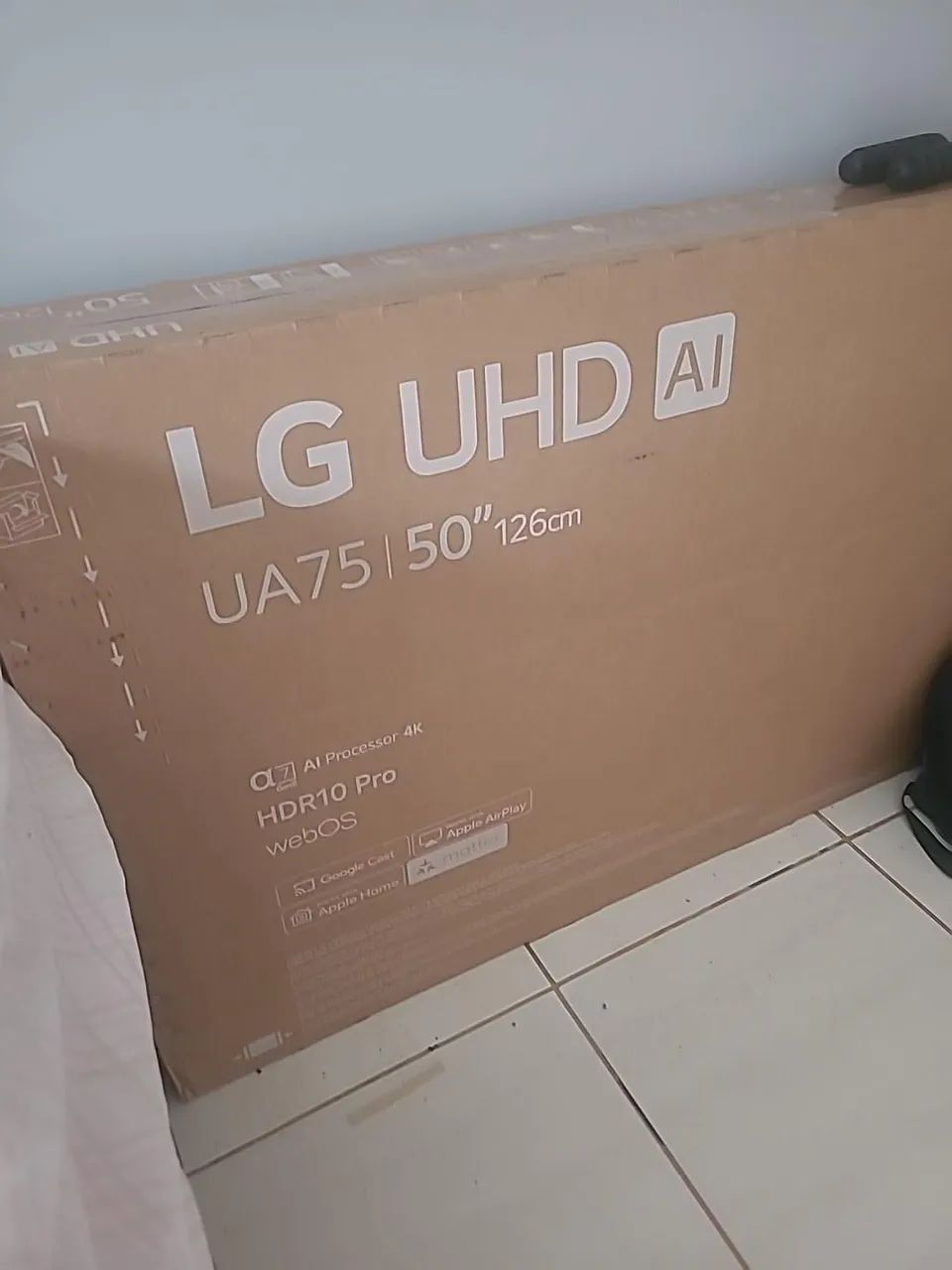 Smart TV LG UHD AI de 50 polegadas (126 cm), modelo UA75 4k, na caixa lacrada com nota fis - Foto 2
