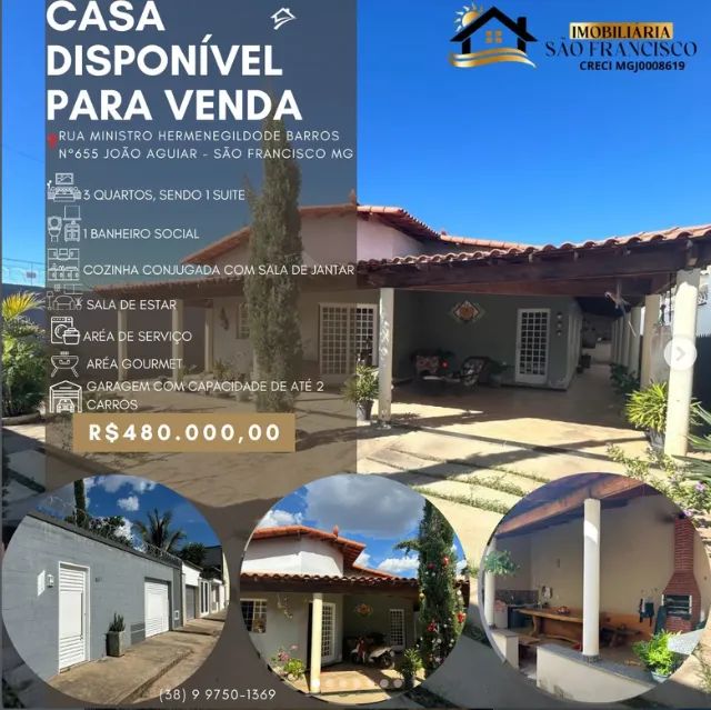 Casa de 2 quartos e 1 suíte e área gourmet.