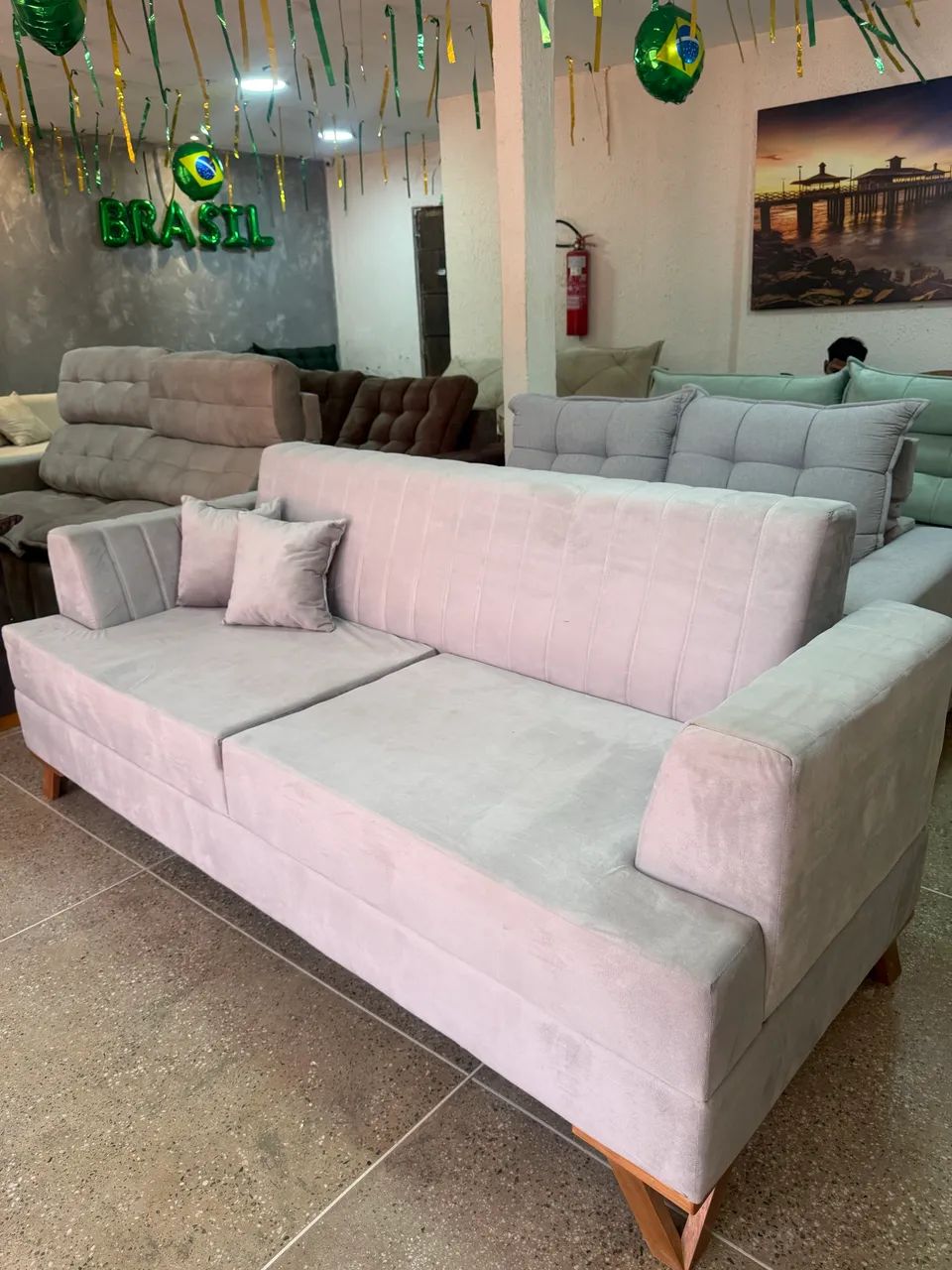 Sofá Canadá luxo novo e embalado disponível  - Foto 2