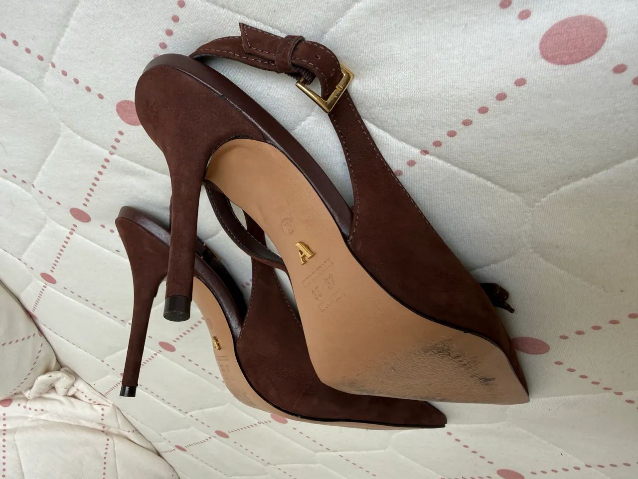 Scarpin marrom Arezzo 35 - Foto 4