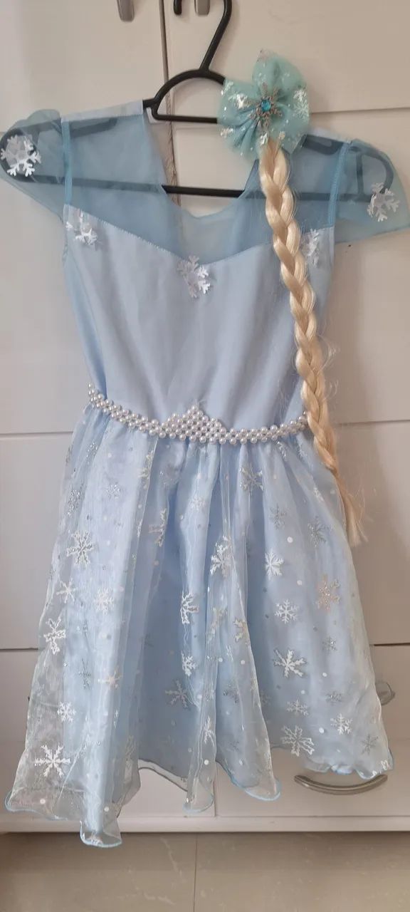 Vestido  tema Elsa - Foto 3