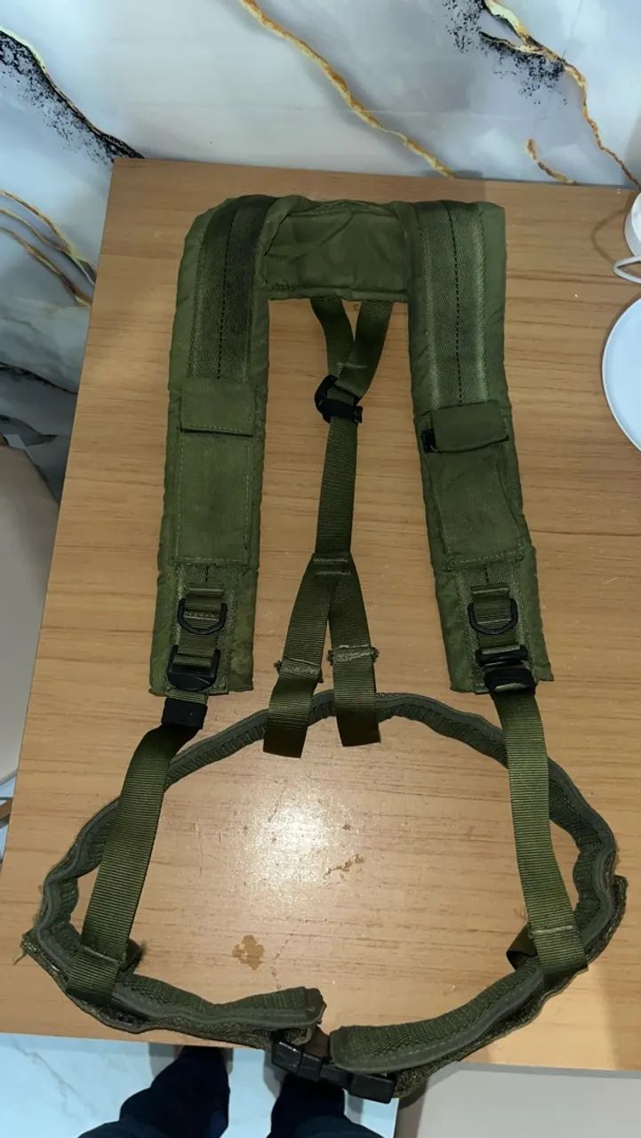 Cinto suspensório militar estilo pqd