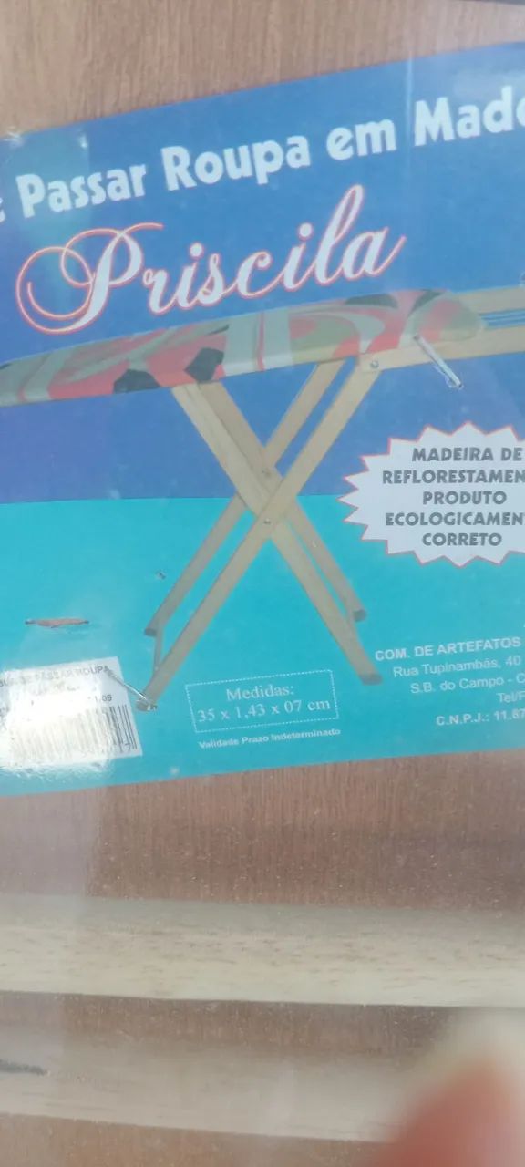 Tábua de passar roupa em madeira  - Foto 2