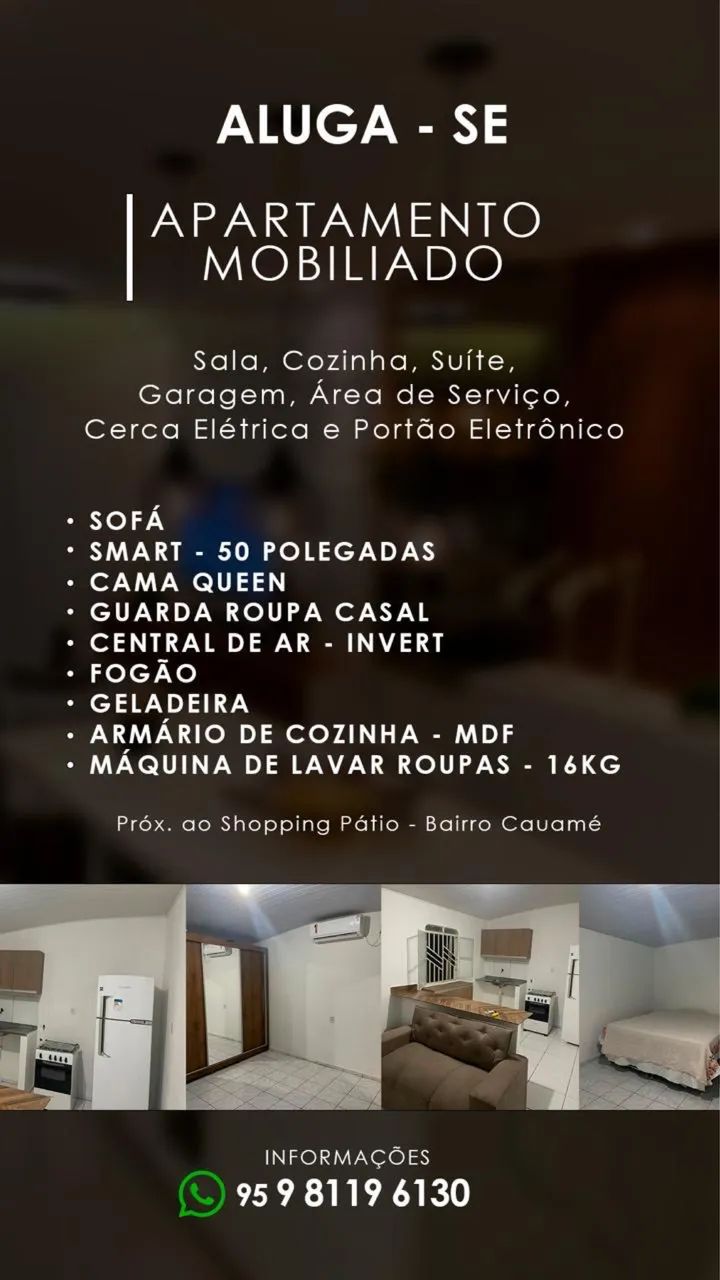 Apartamento mobiliado 