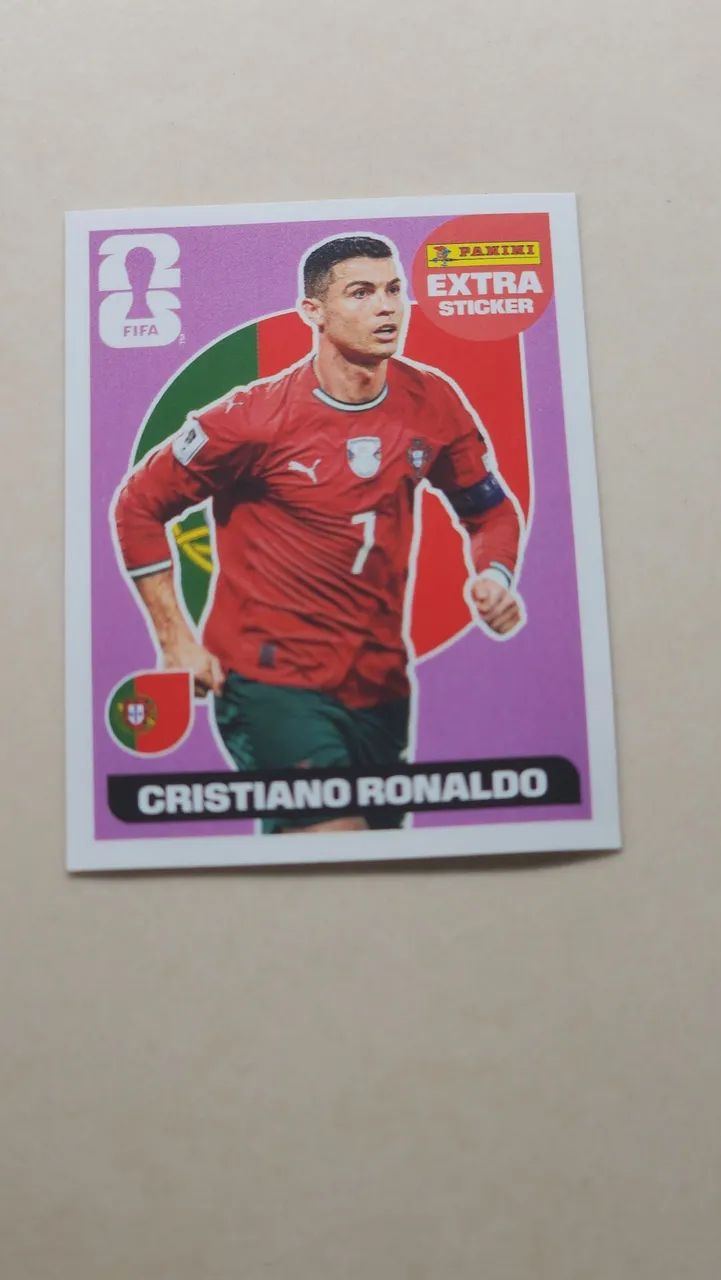 Figurinha do Cristiano Ronaldo lendária regular