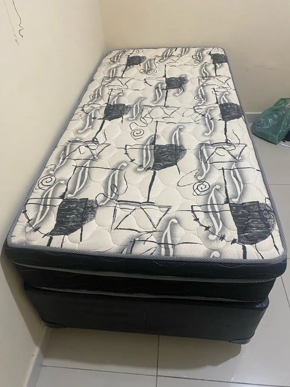 Cama Box solteiro base + colchão  - Foto 5