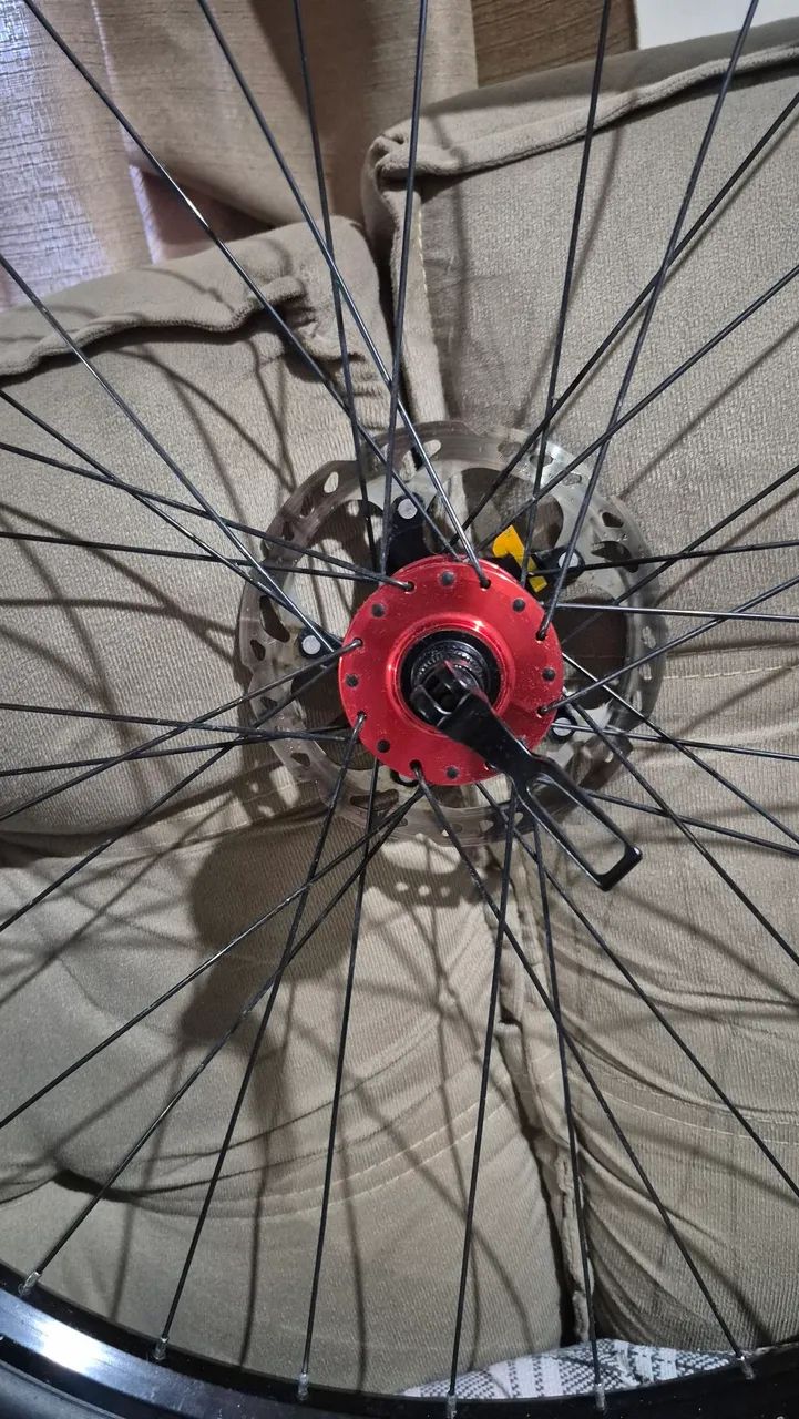 Roda completa, pneu, peão e disco MTB 29 - Foto 5