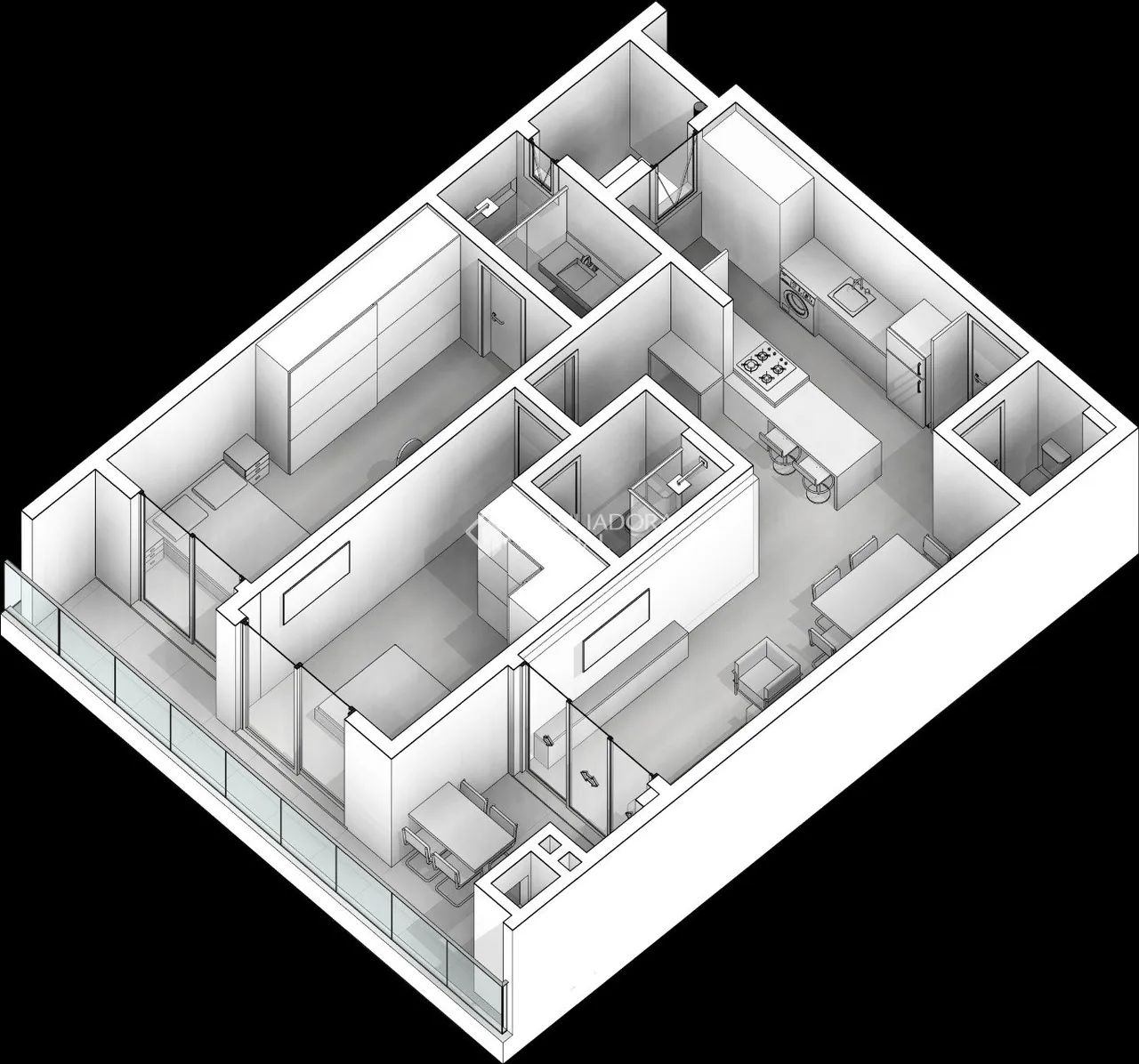 Charmoso Loft com 2 Suítes em Santo Antônio de Lisboa - Foto 3