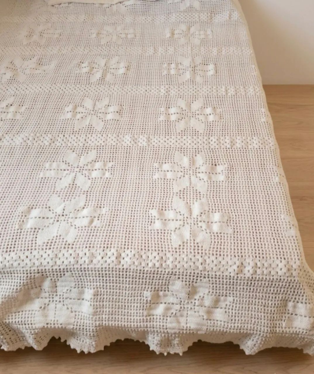 Colcha de croche casal com  2 fronhas - Foto 2