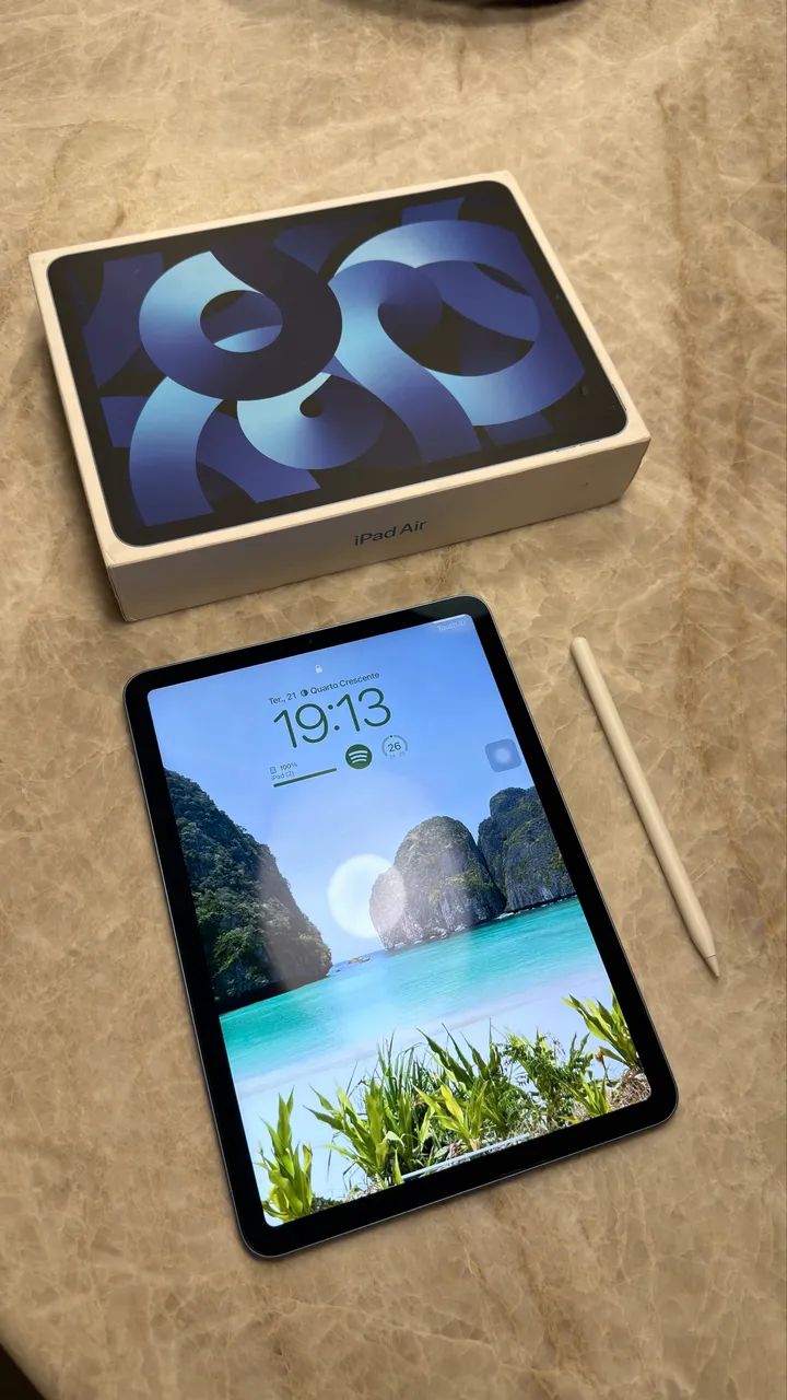 iPad Air 5th 256gb Azul + Caneta Apple - Foto 2