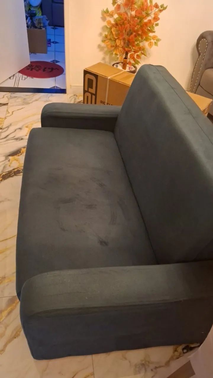 Sofá cama 2 lugares com baú - Excelente Estado - Foto 3