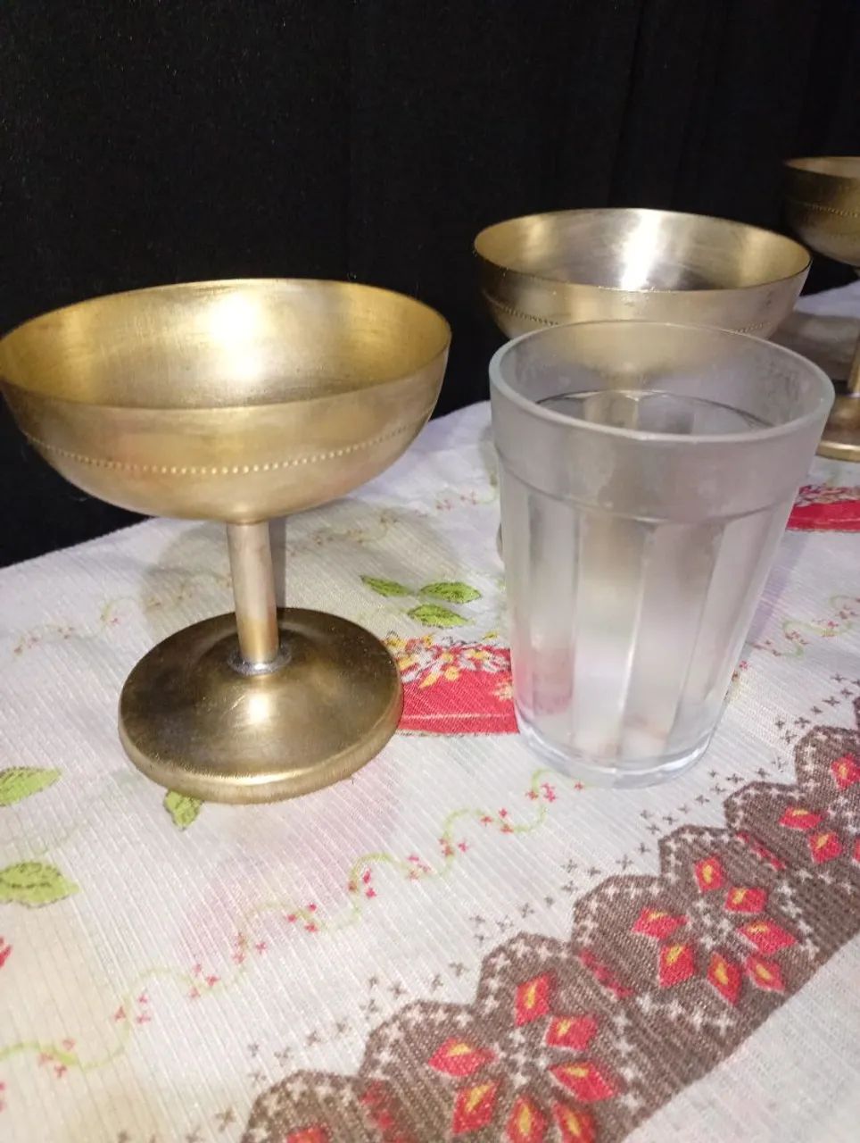 3 Taças de Metal não enferruja tudo perfeito  - Foto 3