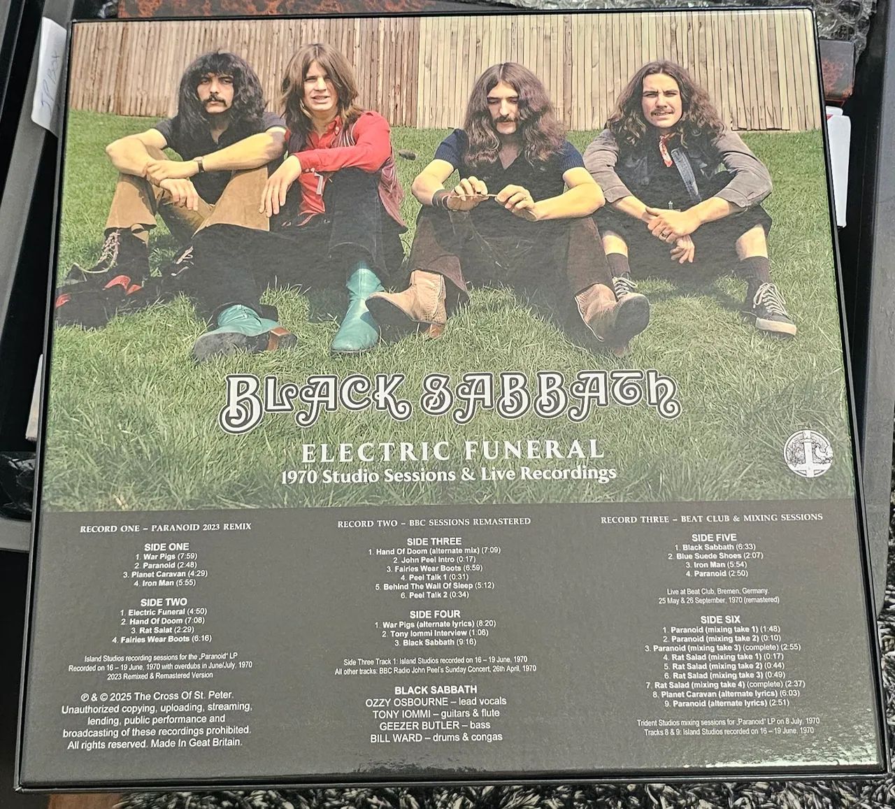 Black Sabbath Box Electric Funeral 3 LP edição limitada - Foto 2