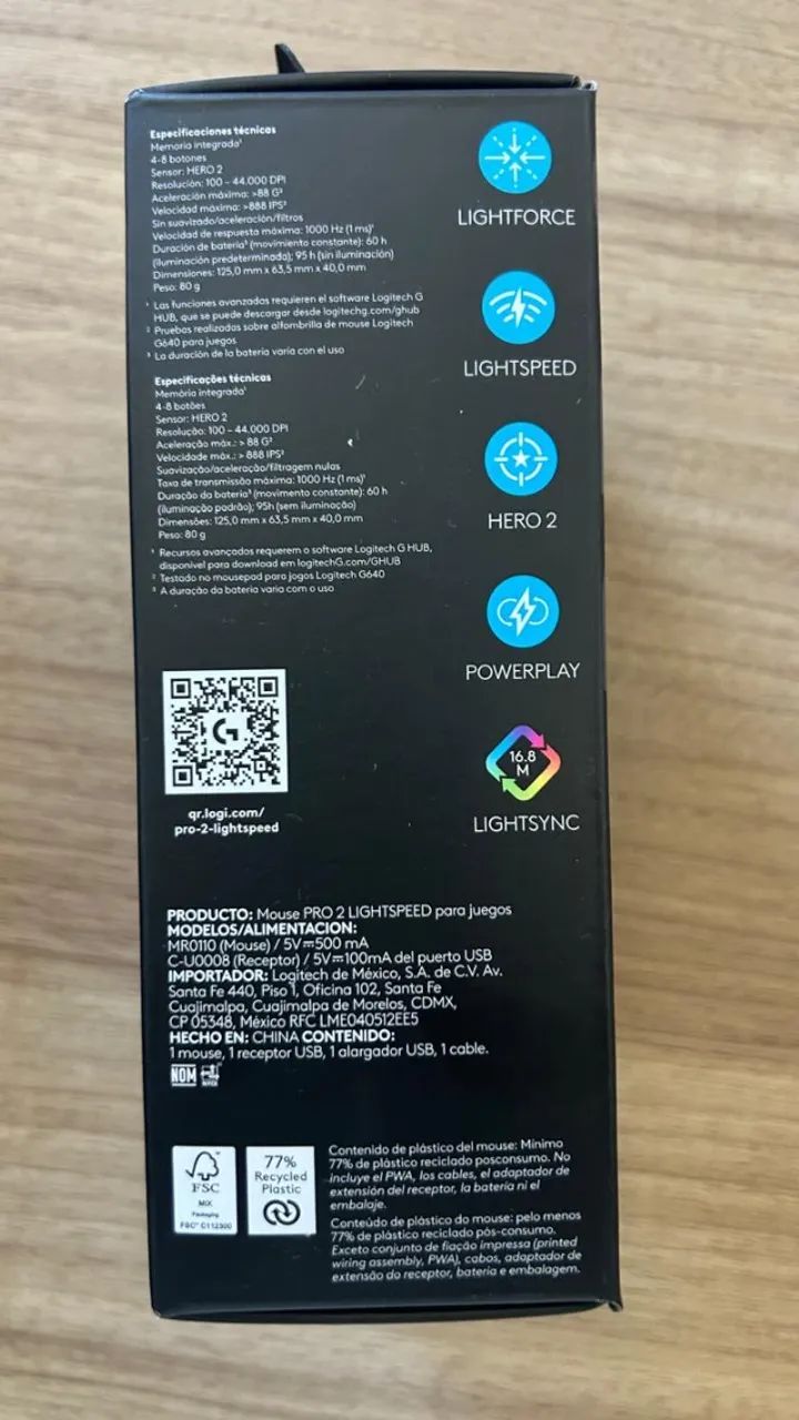Mouse Logitech Pro 2 Lightspeed NOVO - Foto 2