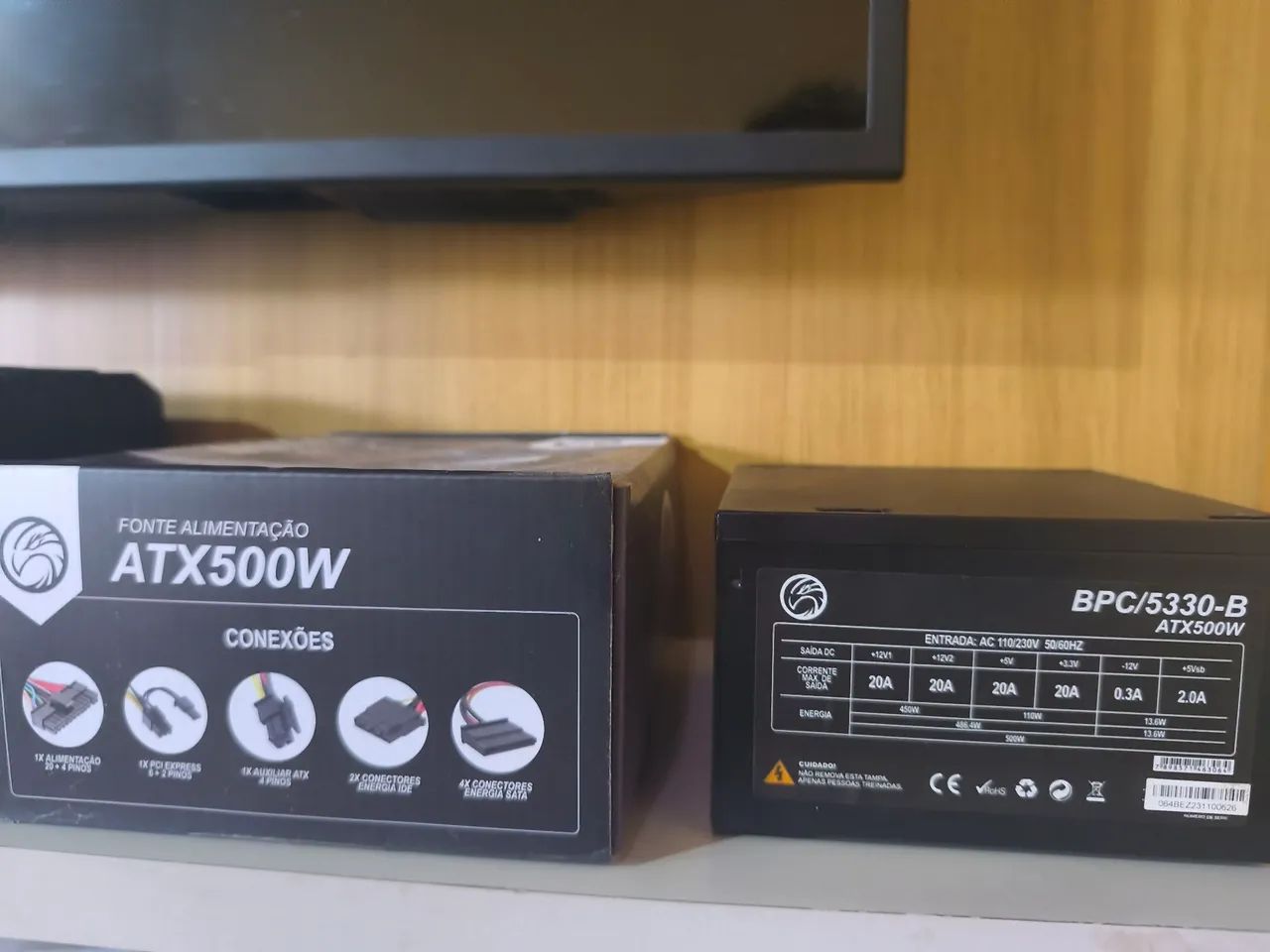Fonte ATX 500W Brazil PC BPC/5330-B - Foto 2
