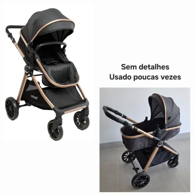 Carrinho Romanzo, modelo Moisés, marca Infanti