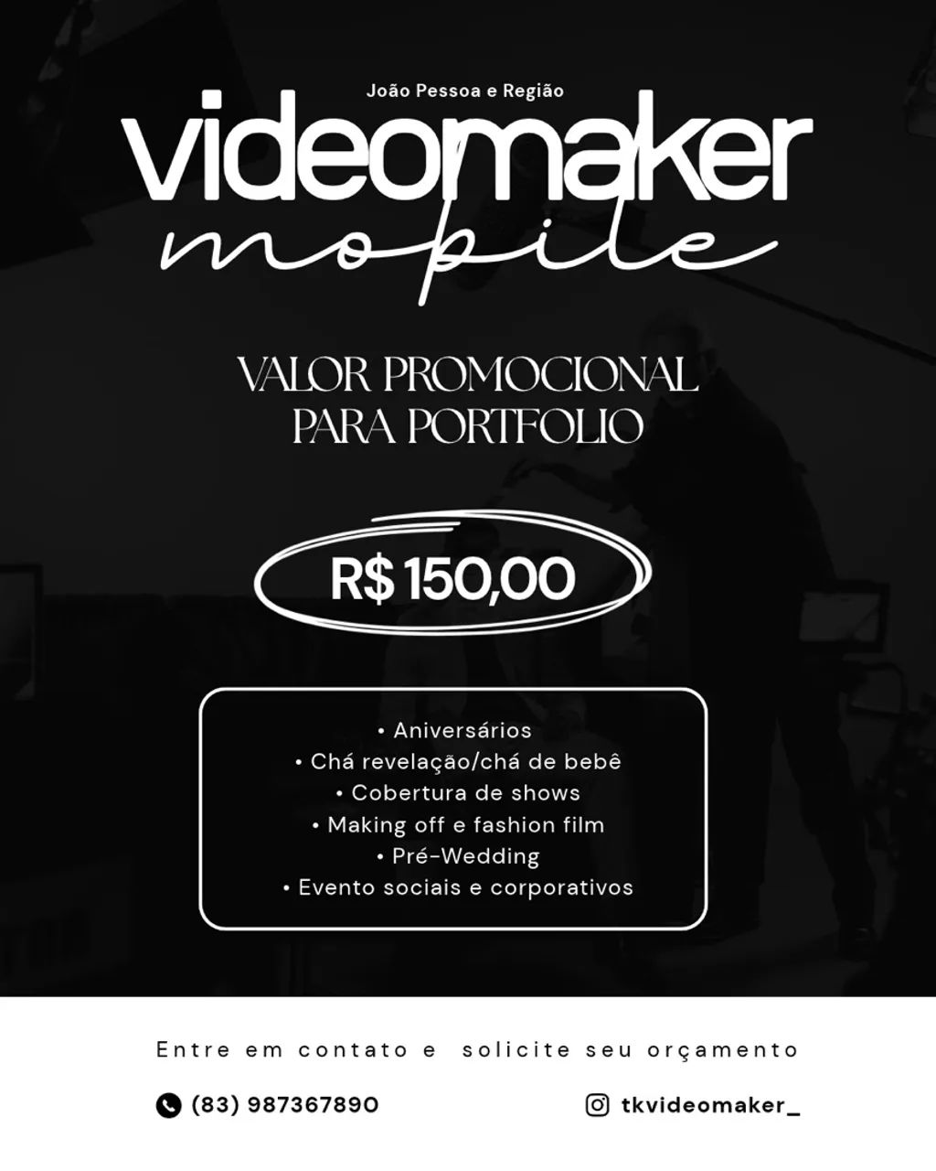 Videomaker mobile em João Pessoa