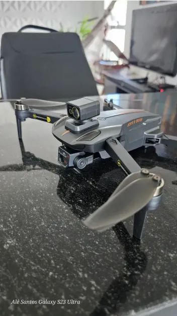 Drone K911 Max Gps 5g 2 Câmeras E 2 Baterias + Case - Foto 4