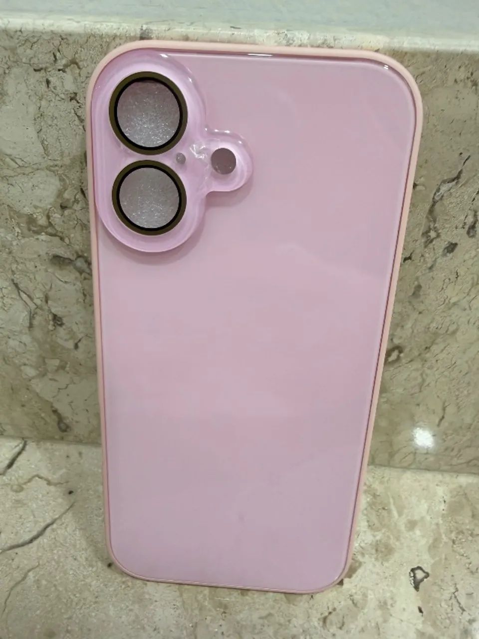 Capinha IPhone 17 rosa espelhada - Foto 4