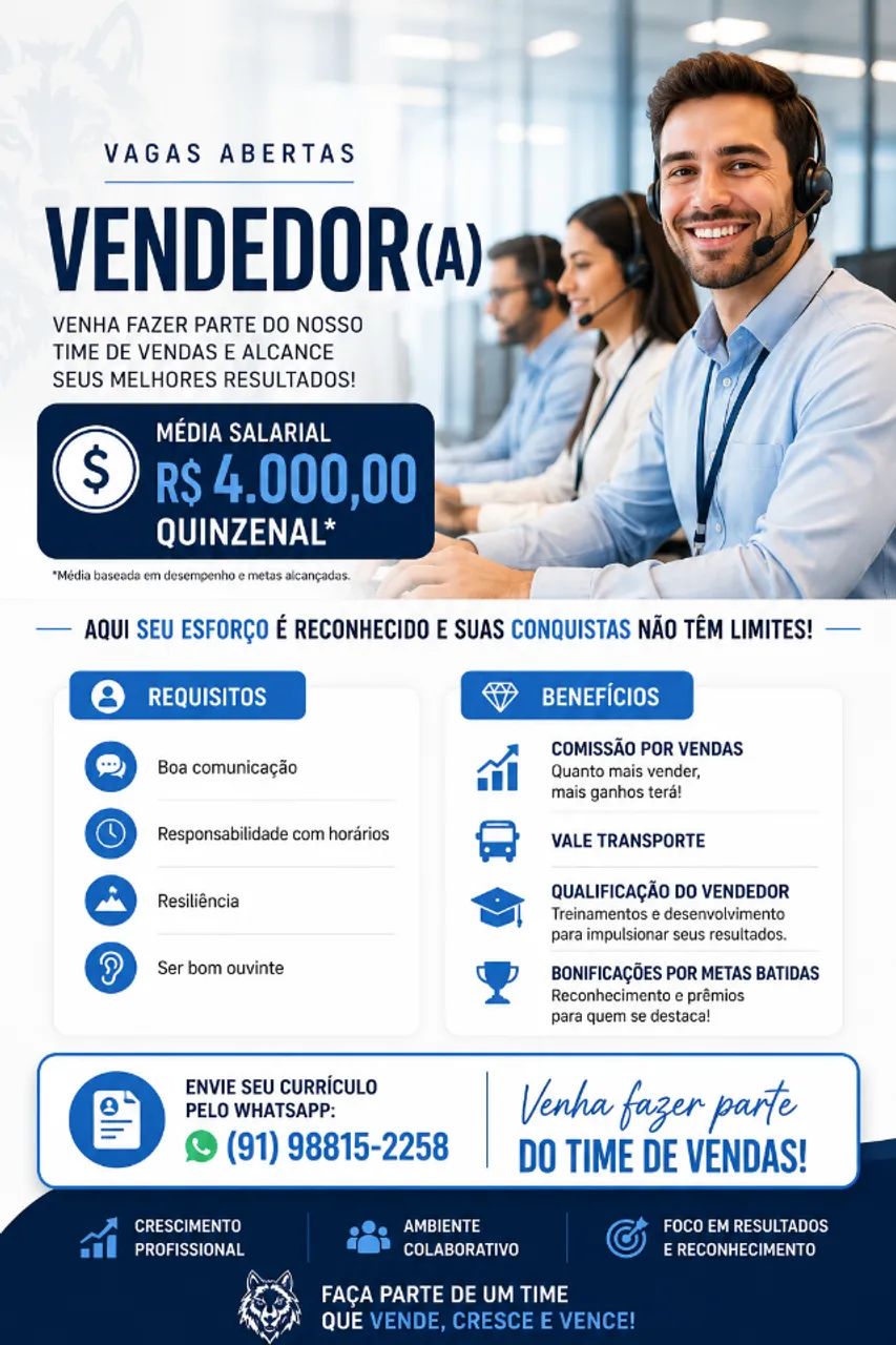 EMPREGO EM BELÉM 