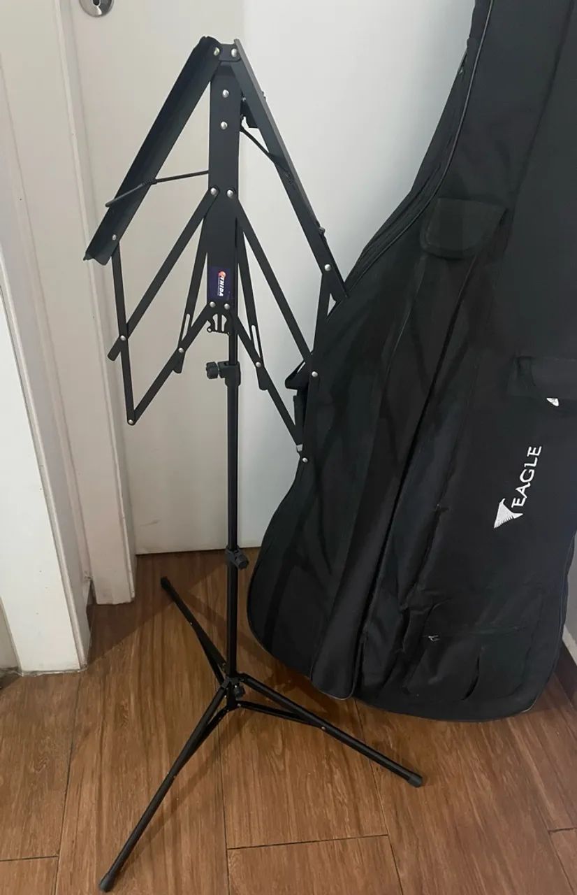 Violoncelo Eagle CE200 4/4 + Arco + Capa + Suportes - Foto 4