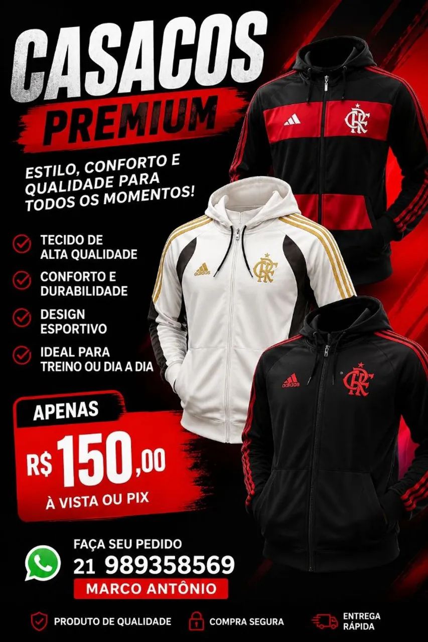 CASACO DO FLAMENGO 