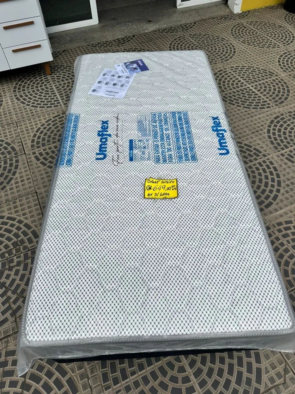 Cama box + colchao de mola ensacada solteiro - Foto 3