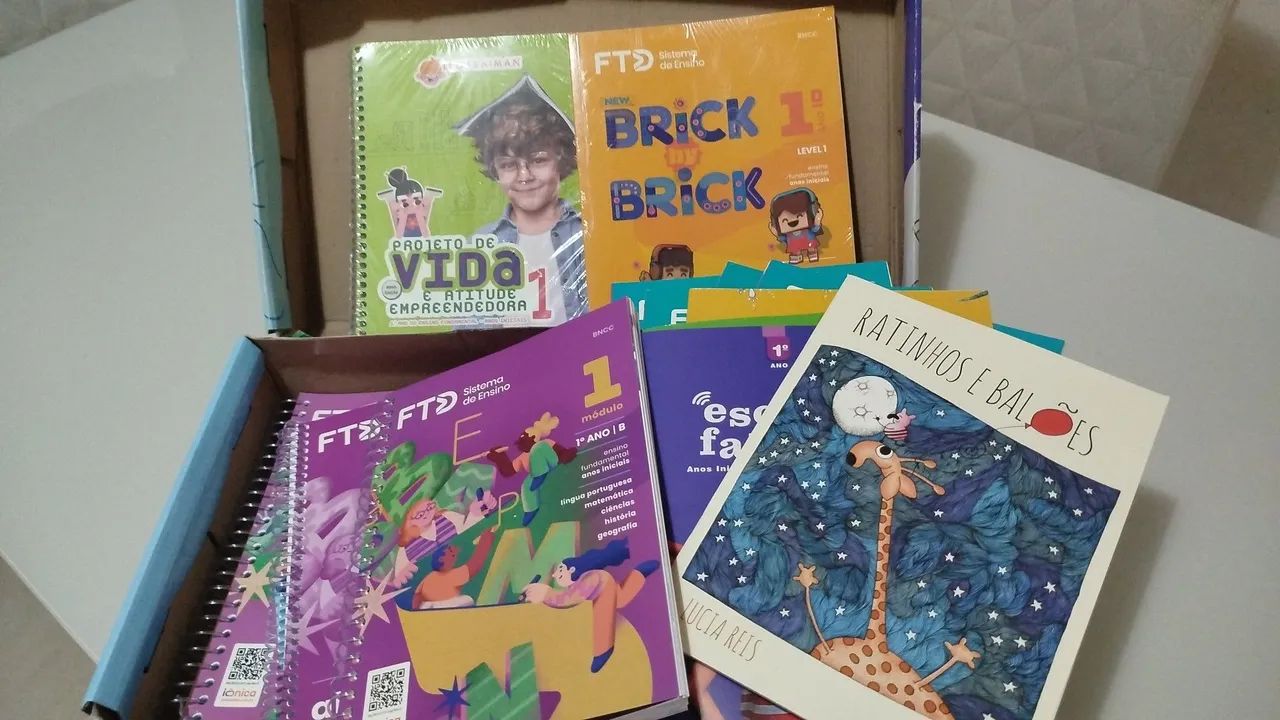Livros ftd sistema de ensino fundamental 1 ano novos 1