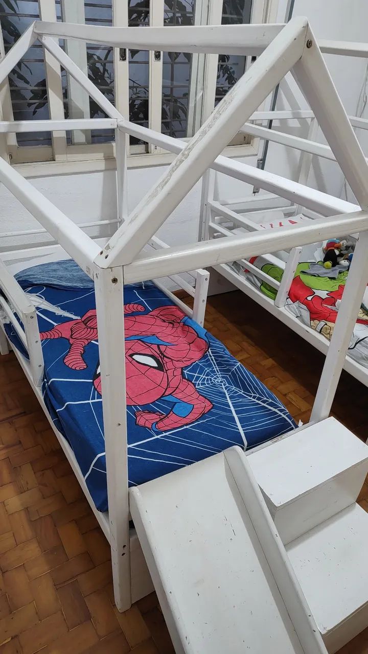Mini Cama de casinha com colchão  - Foto 4