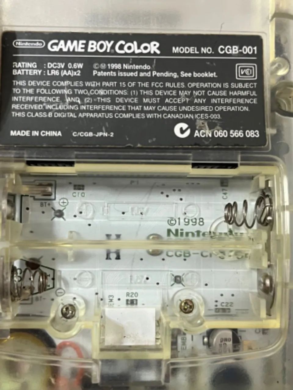 Game Boy Color transparente original - testado e funcionando - Foto 5
